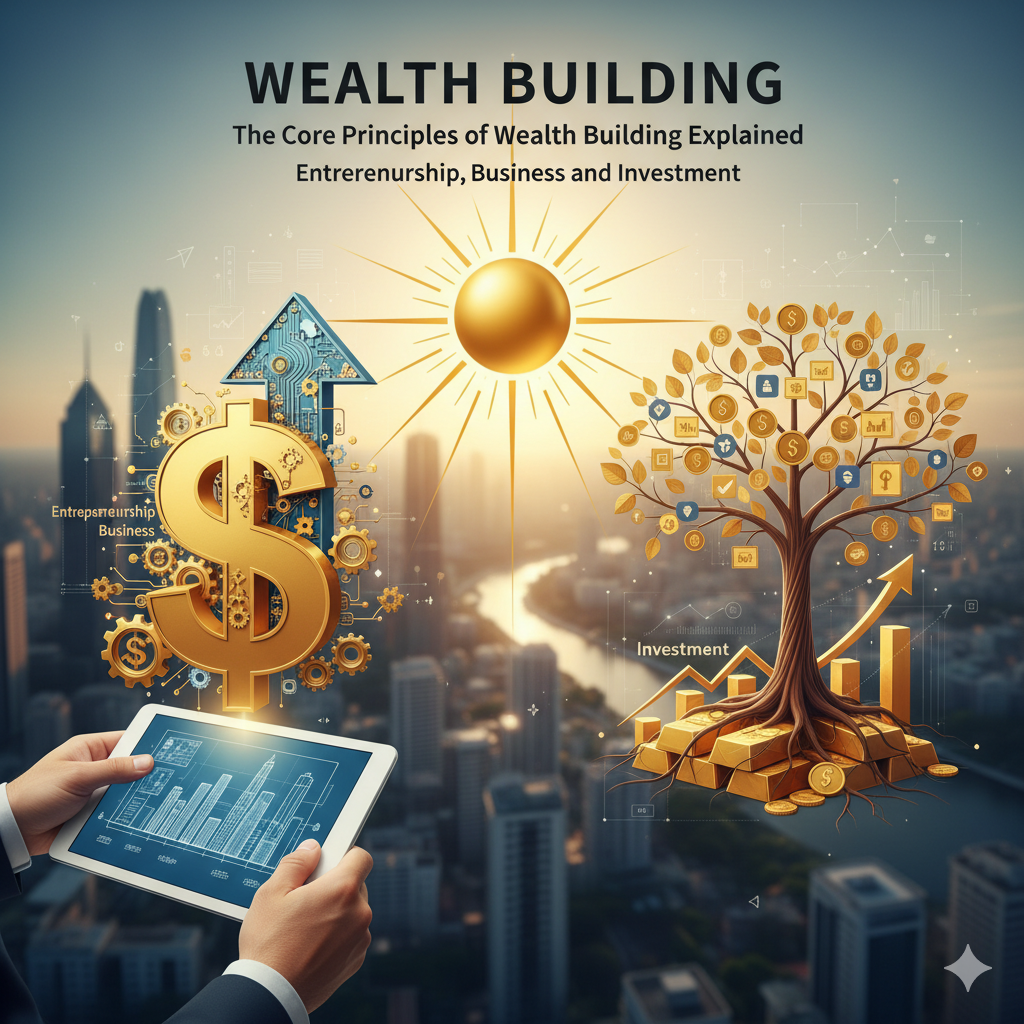 the core principles of wealth building explained - entrepreneurship, business and investment