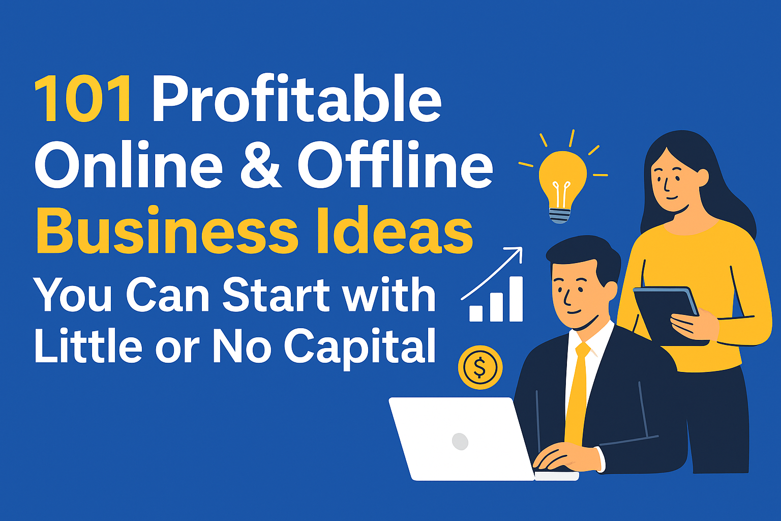 online and offline businesses you can start with little or no money