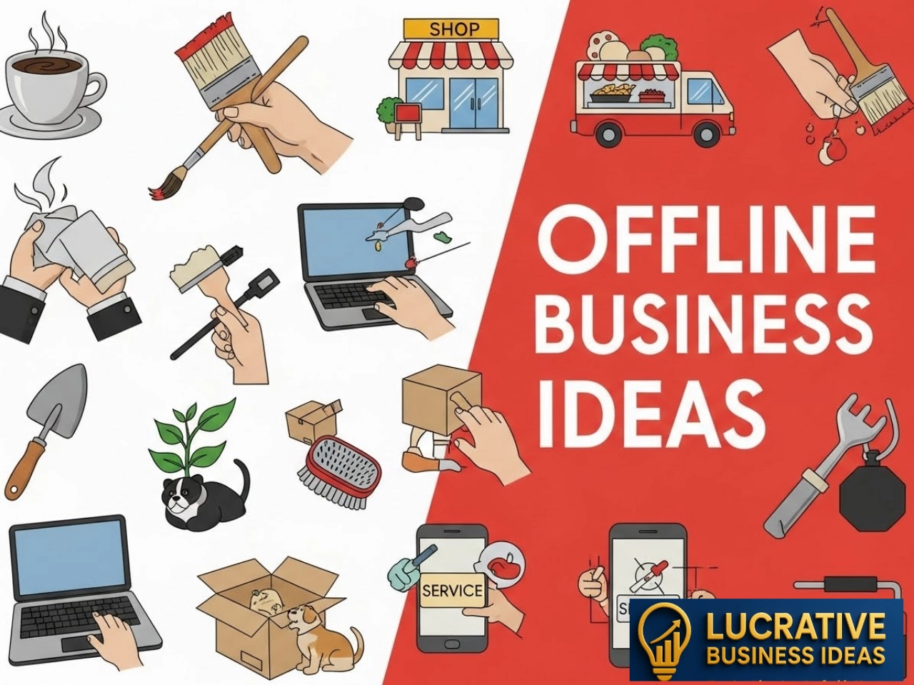lucrative offline business ideas