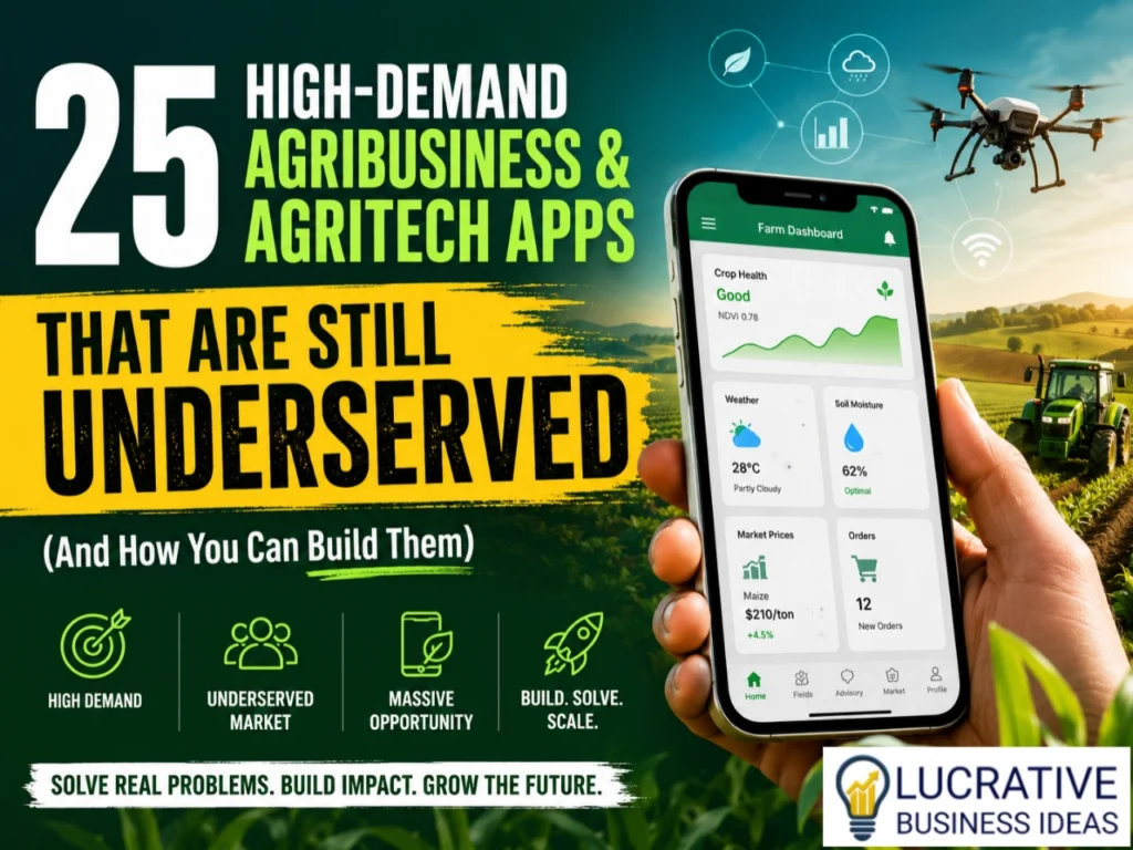 high demand underserved agritech app ideas